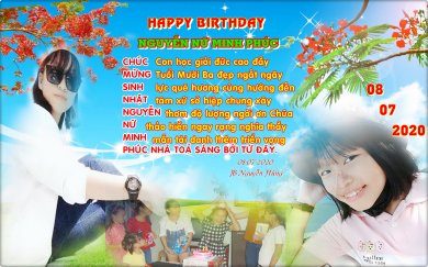 Happy Birthday Nguyễn Nữ Minh Phúc