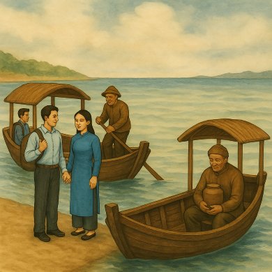 Ảnh thơ trên Xướng họa Mộc Gia Trang: Hai Chuyến Đò Một Cuộc Đời Hai Chuyến Đò Một Cuộc Đời
